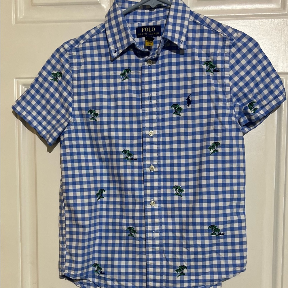 Polo by Ralph Lauren Blue Checkered Kids Shirt